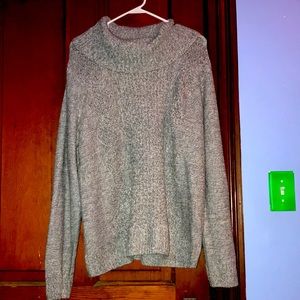 Sweater with Folded turtle neck
